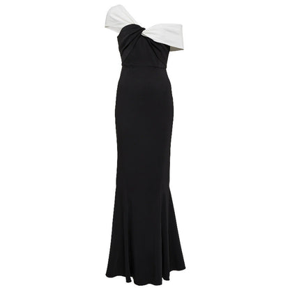 Elarova Schulter-Strickkleid