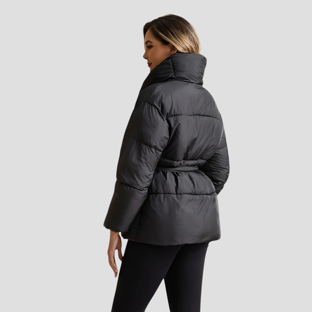 Elarova | Schwarze Bubble-Winterjacke für Damen