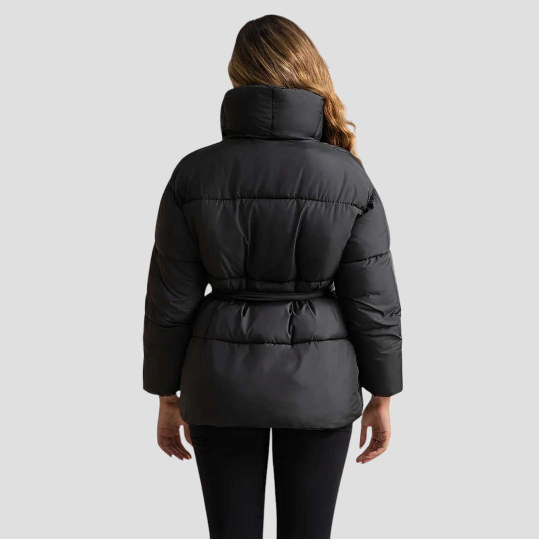 Elarova | Schwarze Bubble-Winterjacke für Damen