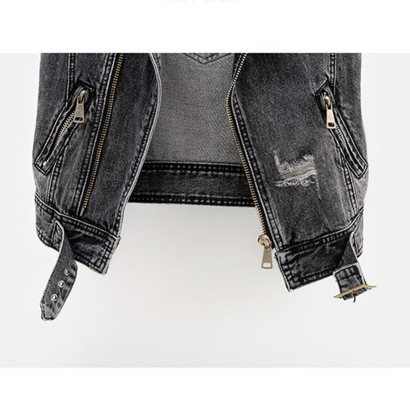 Elarova | Schwarze Denim-Weste für Damen