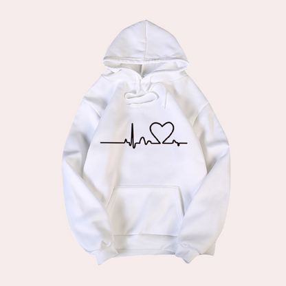 Elarova | Sehr Bequemer Damen Hoodie mit Kapuze, Der Ein Gemütliches, Minimalistisches Aussehen Verleiht