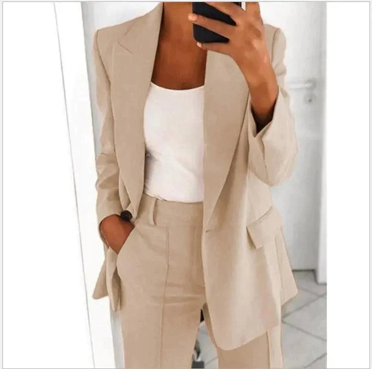 Elarova | Set Klassisch Zweiteilig Damenbekleidung Büro Outfits