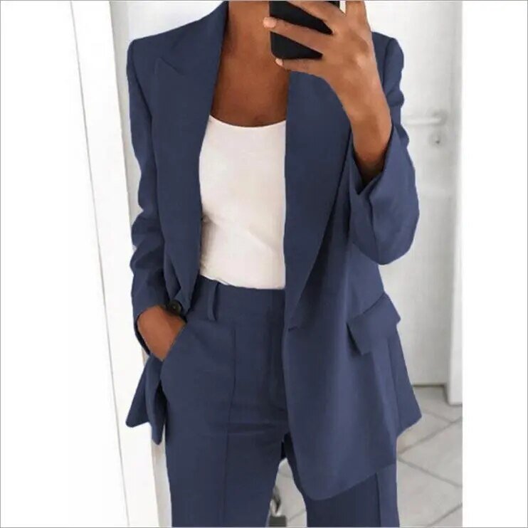 Elarova | Set Klassisch Zweiteilig Damenbekleidung Büro Outfits