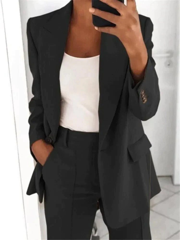Elarova | Set Klassisch Zweiteilig Damenbekleidung Büro Outfits