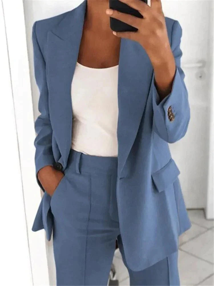 Elarova | Set Klassisch Zweiteilig Damenbekleidung Büro Outfits