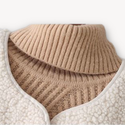 Elarova | Sherpa-Fleeceweste für Damen – weiche, ärmellose Plüschjacke mit Taschen – lässige Winterkleidung