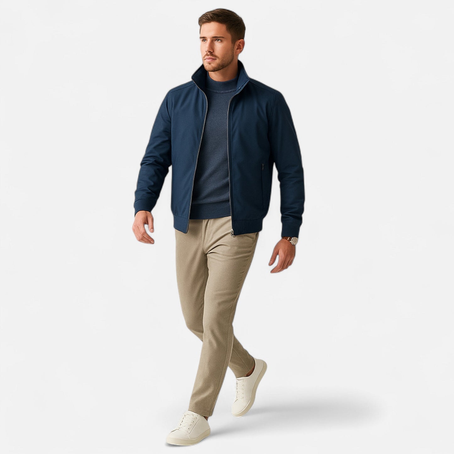 Elarova | Slim-Fit-Bomberjacke für Herren