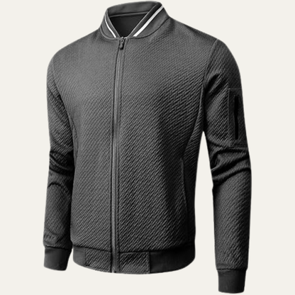 Elarova | Slim-Fit-Bomberjacke für Herren mit Rautensteppung