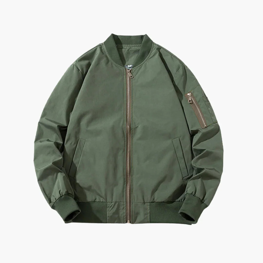 Elarova | Slim-Fit Bomberjacke mit Reißverschluss für Herren