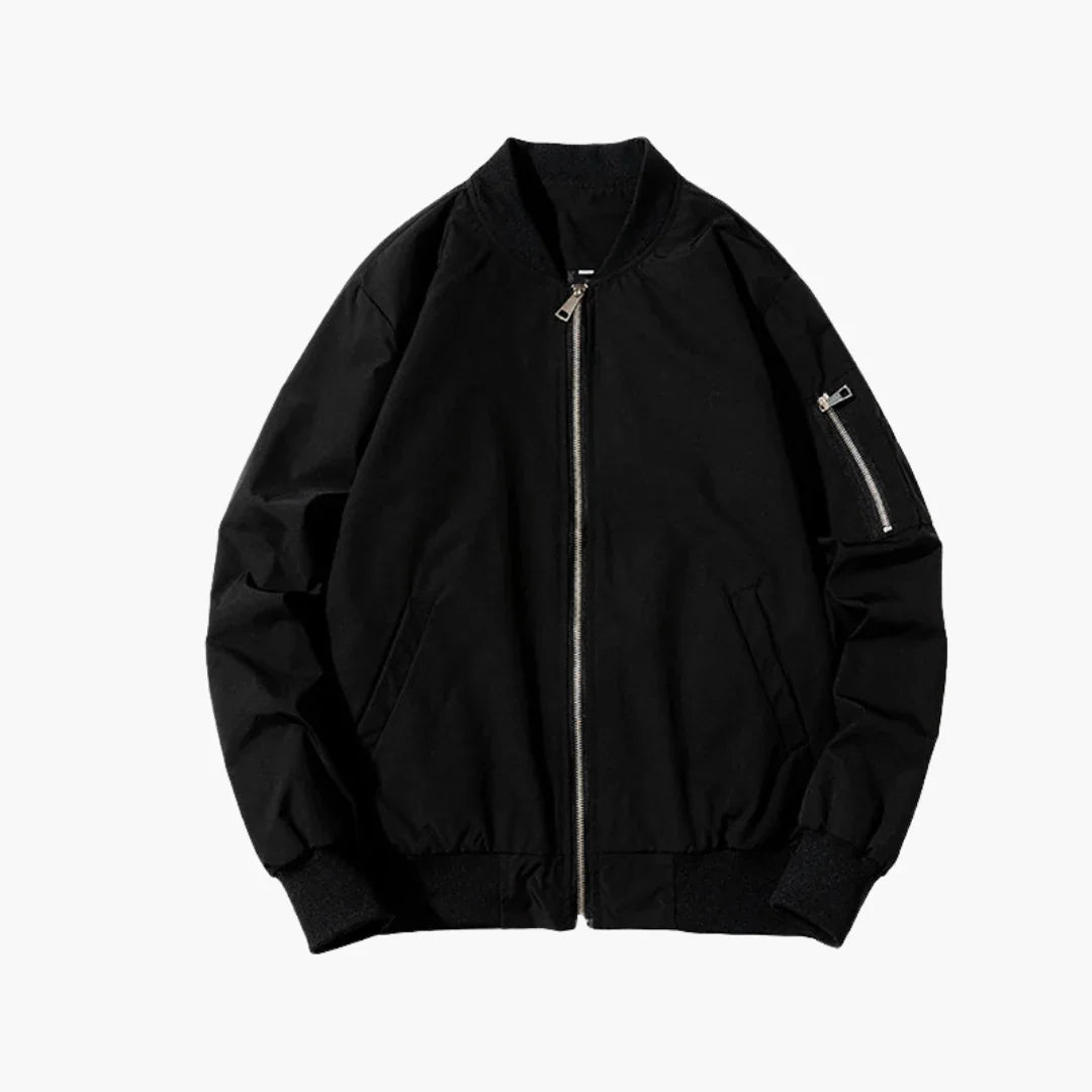 Elarova | Slim-Fit Bomberjacke mit Reißverschluss für Herren