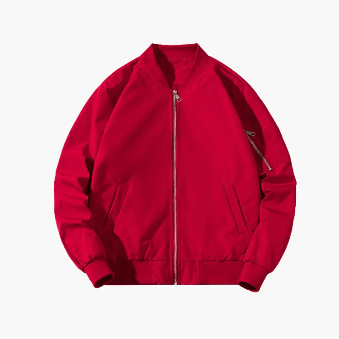 Elarova | Slim-Fit Bomberjacke mit Reißverschluss für Herren