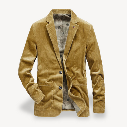 Elarova | Slim Fit Cordblazer für Herren