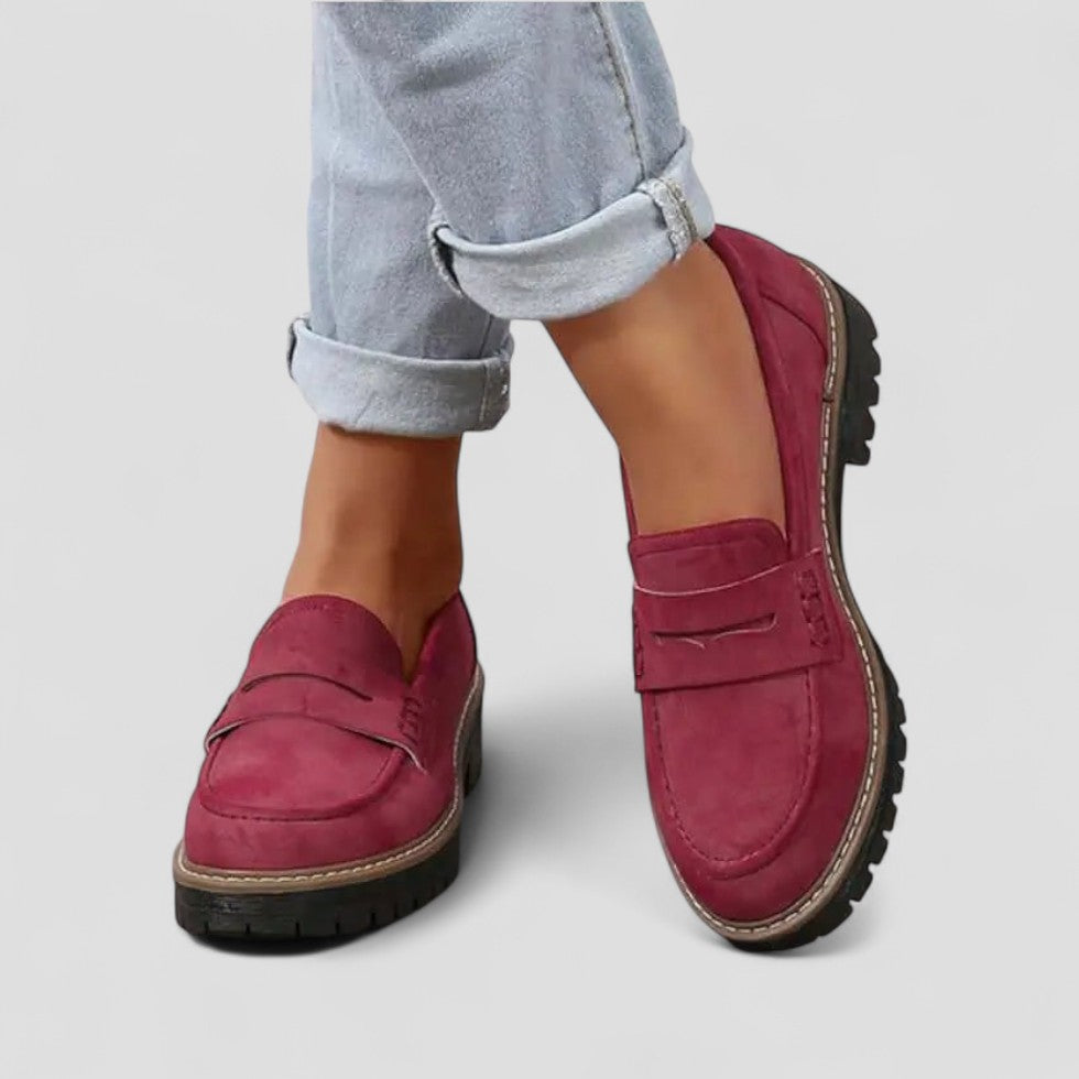 Elarova | Slip-On-Loafer mit dicker Sohle