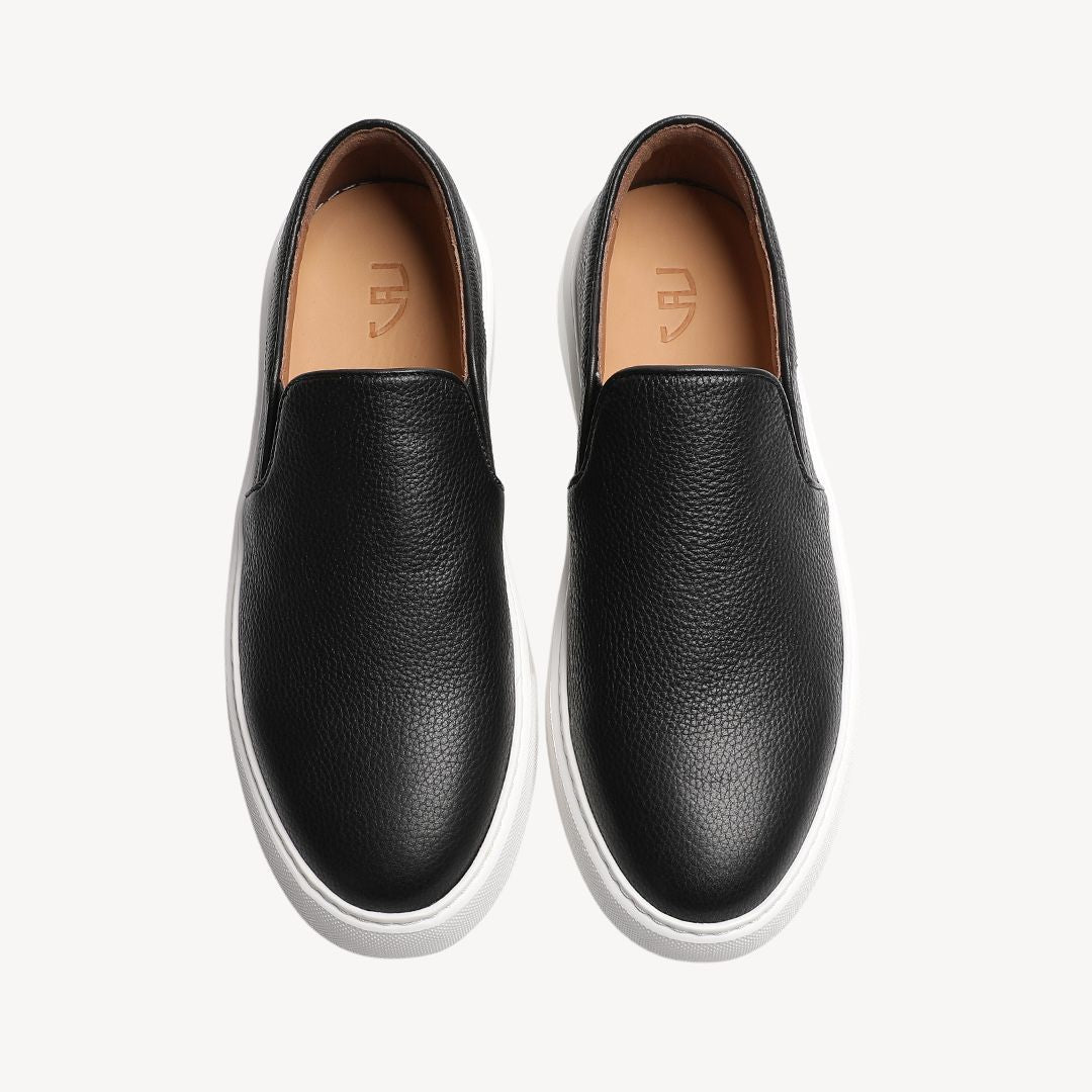 Elarova | Slip-On-Sneakers aus Leder für Herren