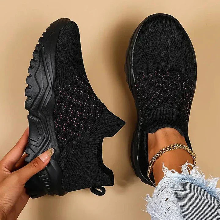 Elarova | Slip on Damen Sneaker Atmungsaktiv & Orthopädisch