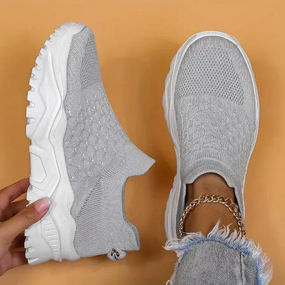 Elarova | Slip on Damen Sneaker Atmungsaktiv & Orthopädisch