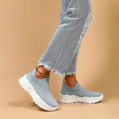 Elarova | Slip on Damen Sneaker Atmungsaktiv & Orthopädisch