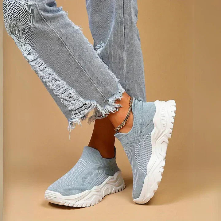 Elarova | Slip on Damen Sneaker Atmungsaktiv & Orthopädisch
