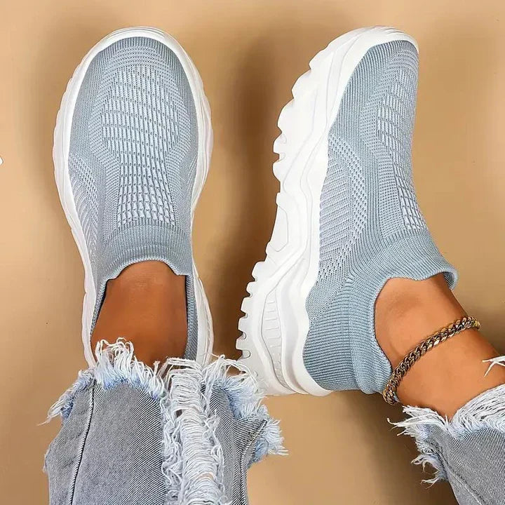 Elarova | Slip on Damen Sneaker Atmungsaktiv & Orthopädisch