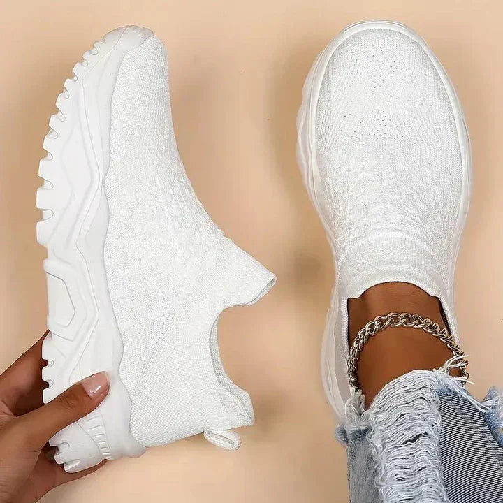 Elarova | Slip on Damen Sneaker Atmungsaktiv & Orthopädisch