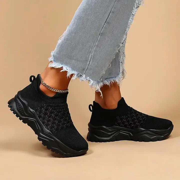 Elarova | Slip on Damen Sneaker Atmungsaktiv & Orthopädisch