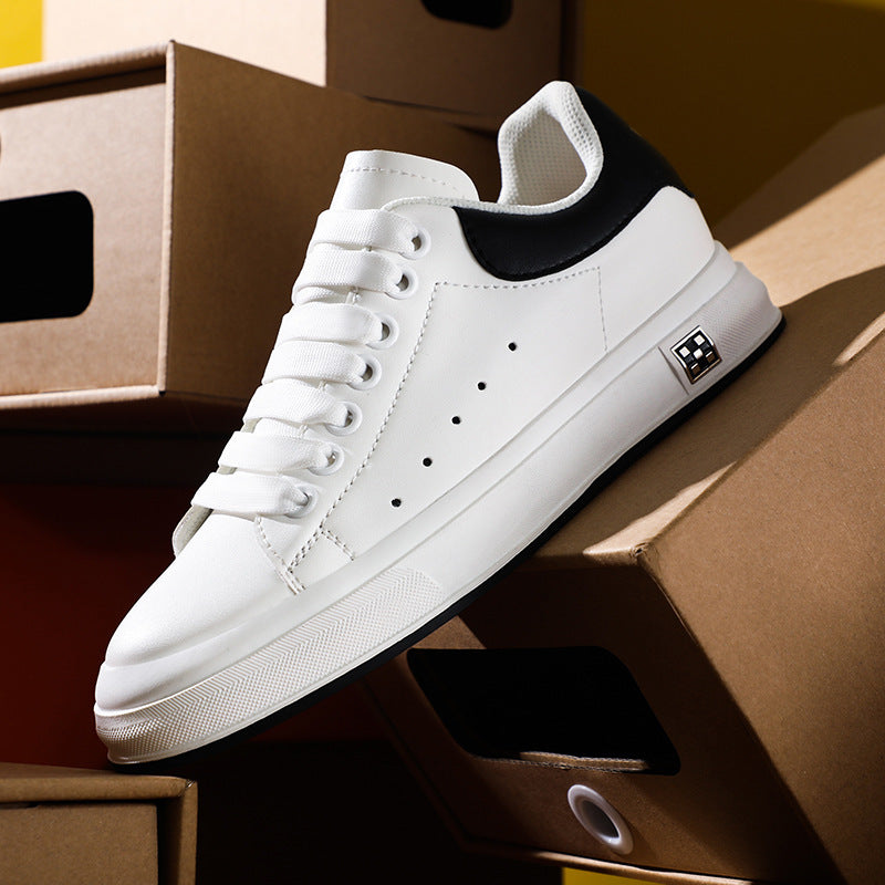 Elarova | Sneaker Mit Erhöhung Bequeme Freizeitschuhe Mit 6 Cm Verstecktem Absatz, Aus Kunstleder, Für Alltag & Business