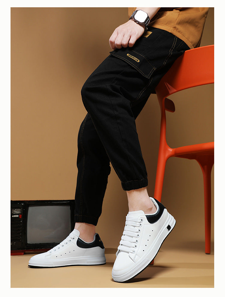 Elarova | Sneaker Mit Erhöhung Bequeme Freizeitschuhe Mit 6 Cm Verstecktem Absatz, Aus Kunstleder, Für Alltag & Business