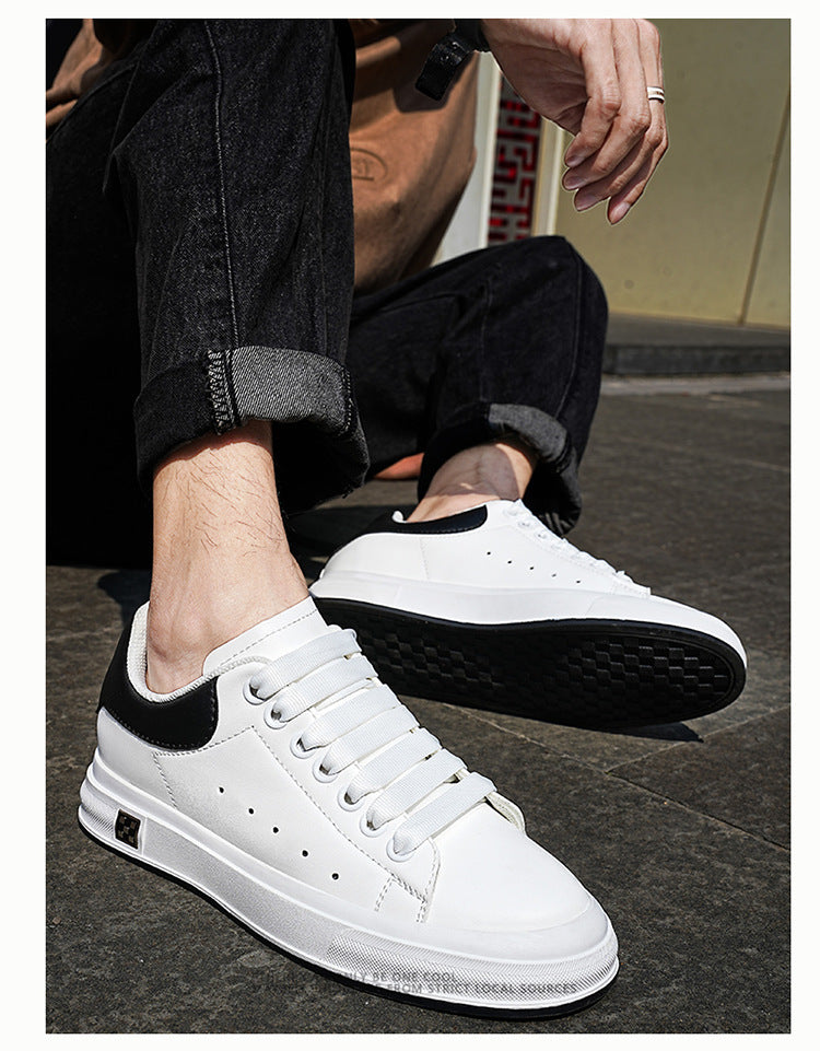 Elarova | Sneaker Mit Erhöhung Bequeme Freizeitschuhe Mit 6 Cm Verstecktem Absatz, Aus Kunstleder, Für Alltag & Business