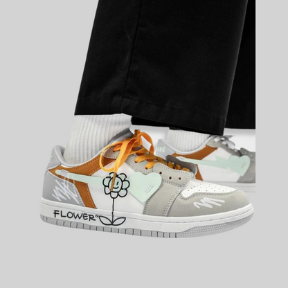 Elarova | Sneakers Schick Atmungsaktiv HipHop Punk Graffiti