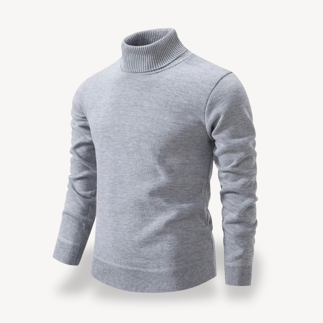 Elarova | Solider Rollkragenpullover für Herren