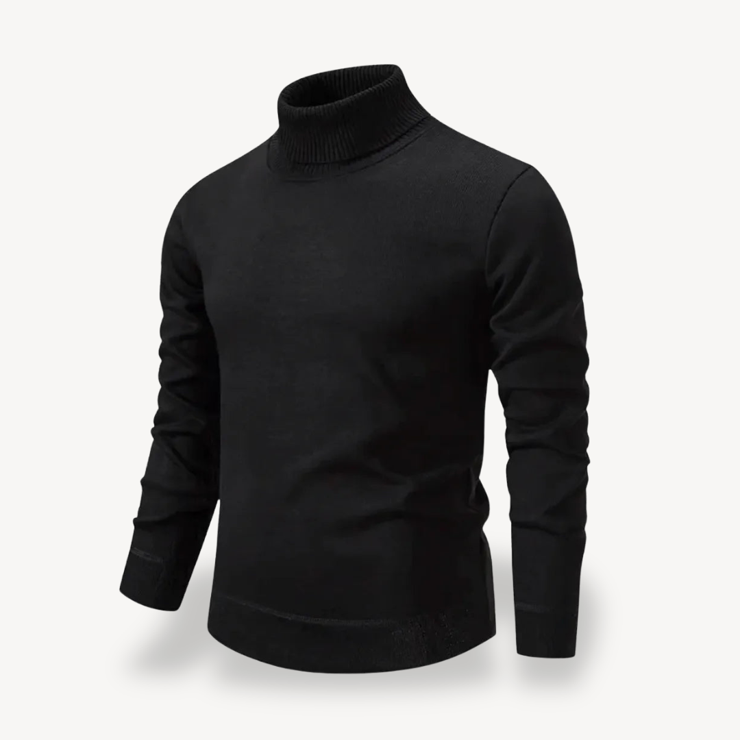 Elarova | Solider Rollkragenpullover für Herren