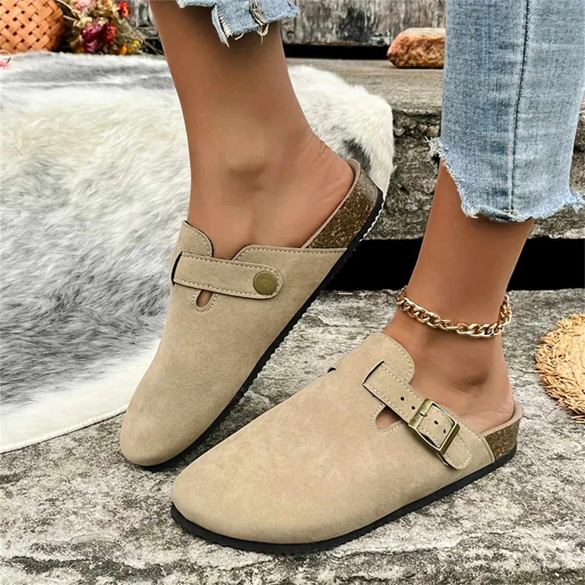 Elarova | Sommer Slipper Hausschuhe