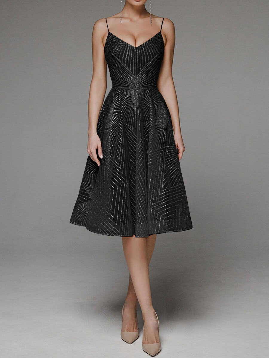Elarova Sommerkleid mit Stickerei und Trägern