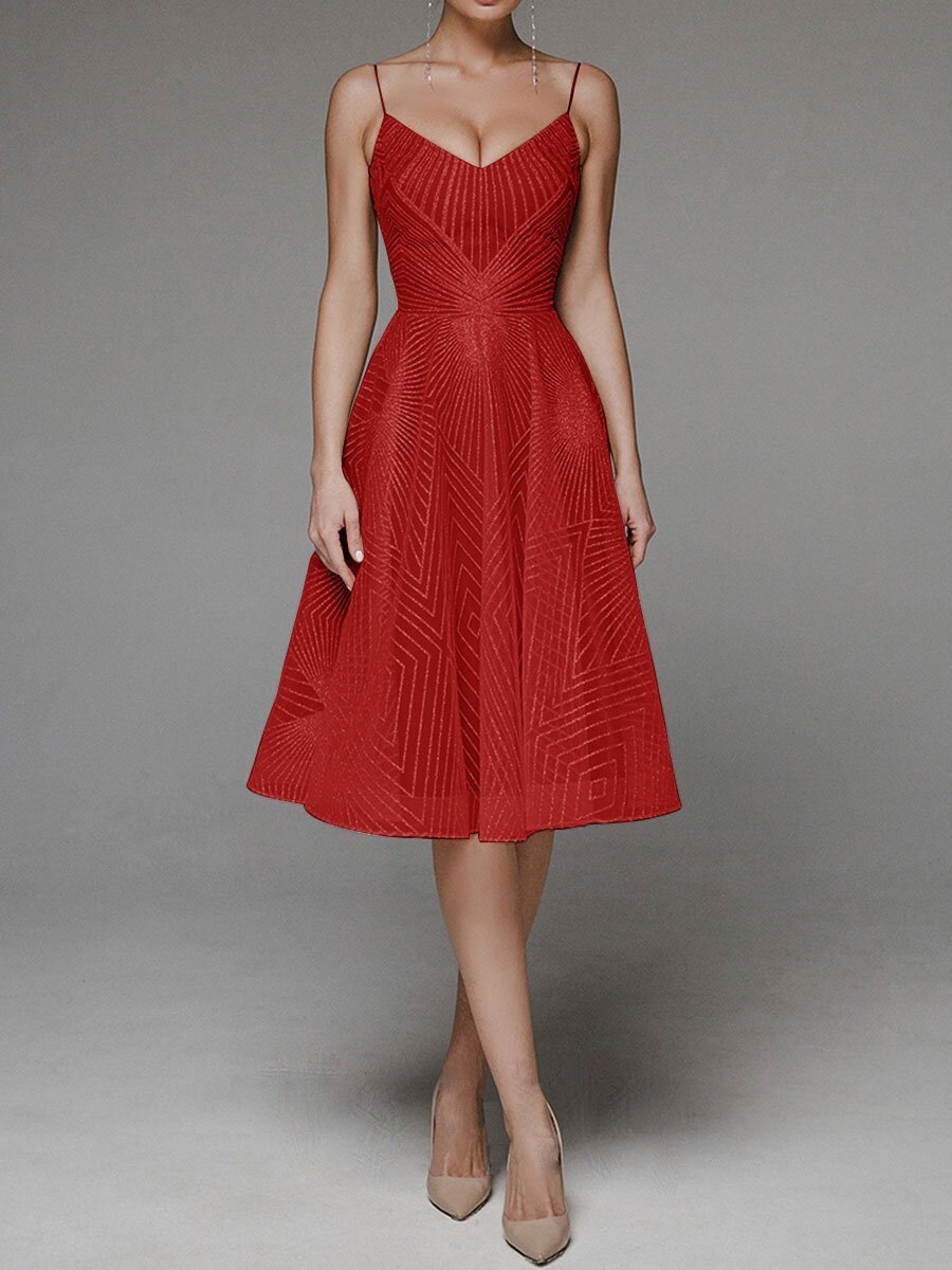 Elarova Sommerkleid mit Stickerei und Trägern