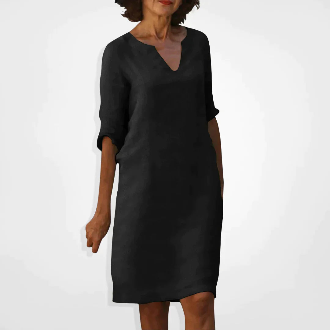 Elarova | Sommerkleid mit V-Ausschnitt