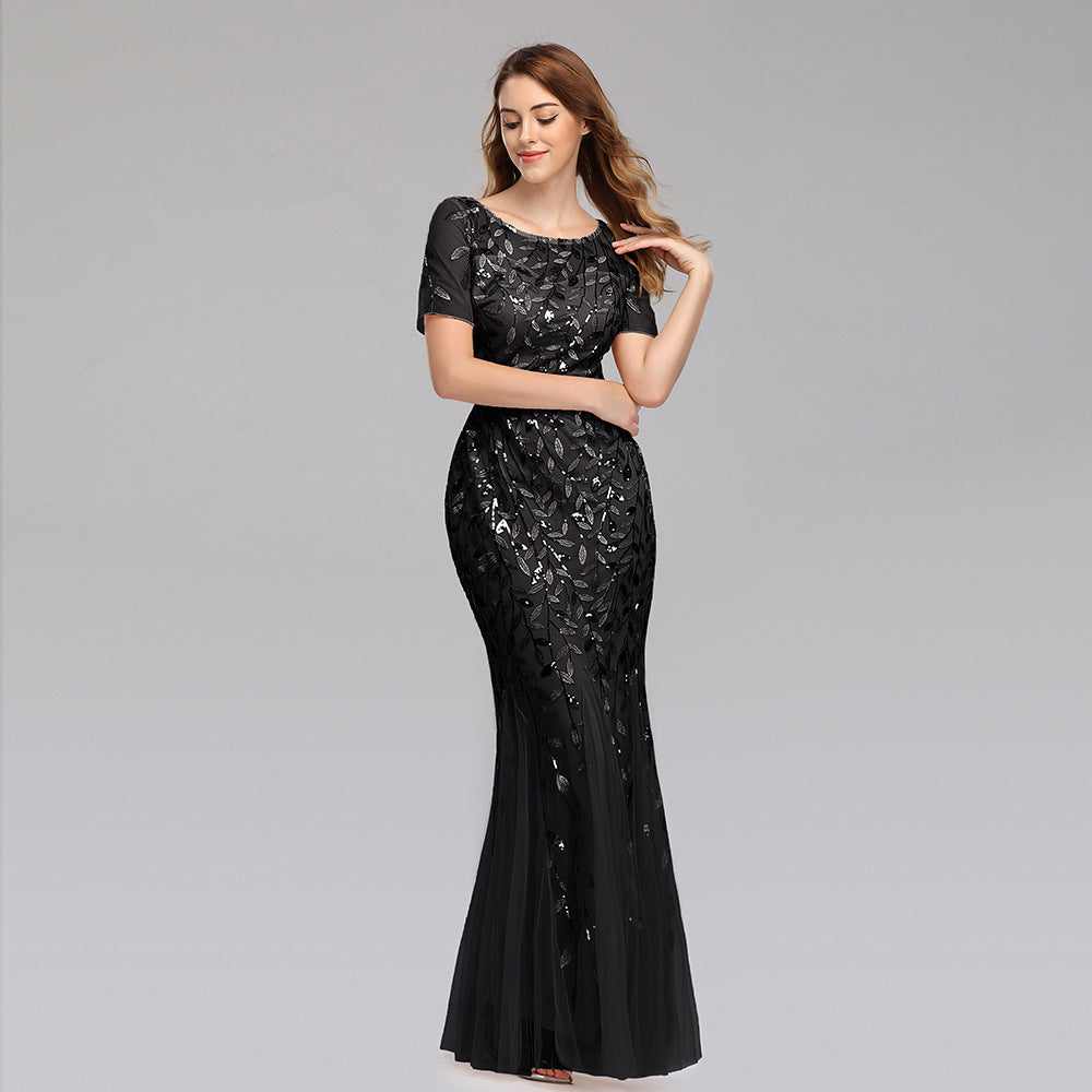 Elarova Spitzen-Abendkleid