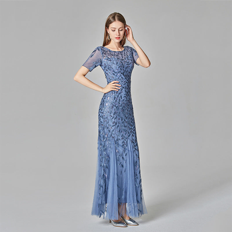 Elarova Spitzen-Abendkleid