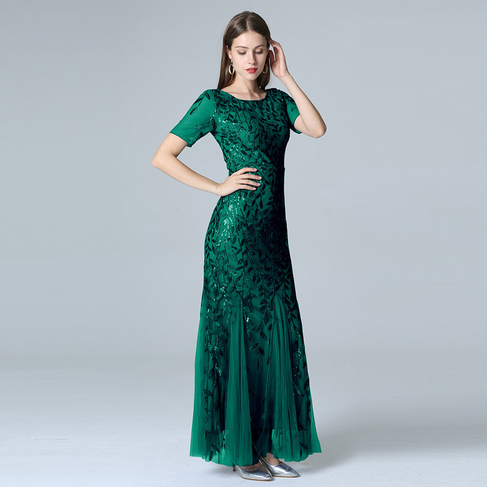 Elarova Spitzen-Abendkleid
