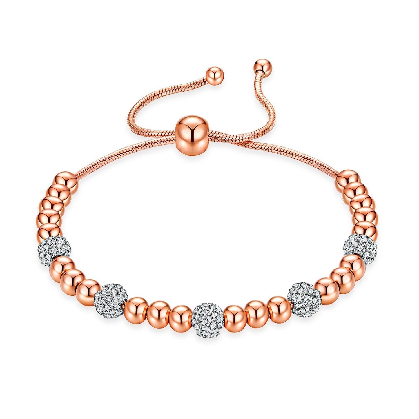 Elarova Stahlarmband in Roségold und Silber