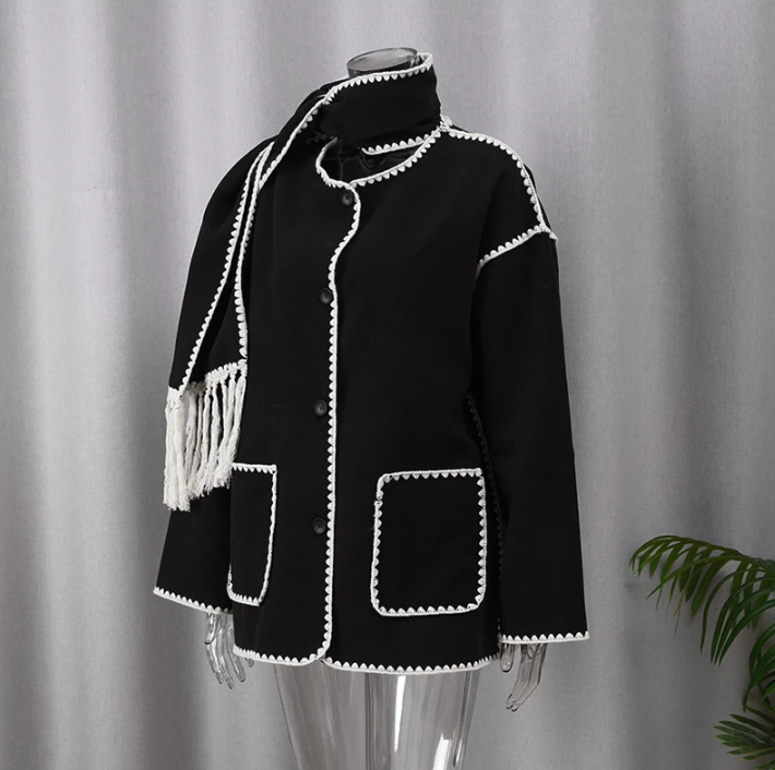 Elarova | StatementJacke mit Halstuch