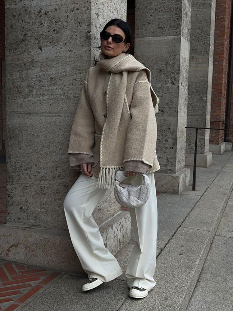 Elarova | StatementJacke mit Halstuch