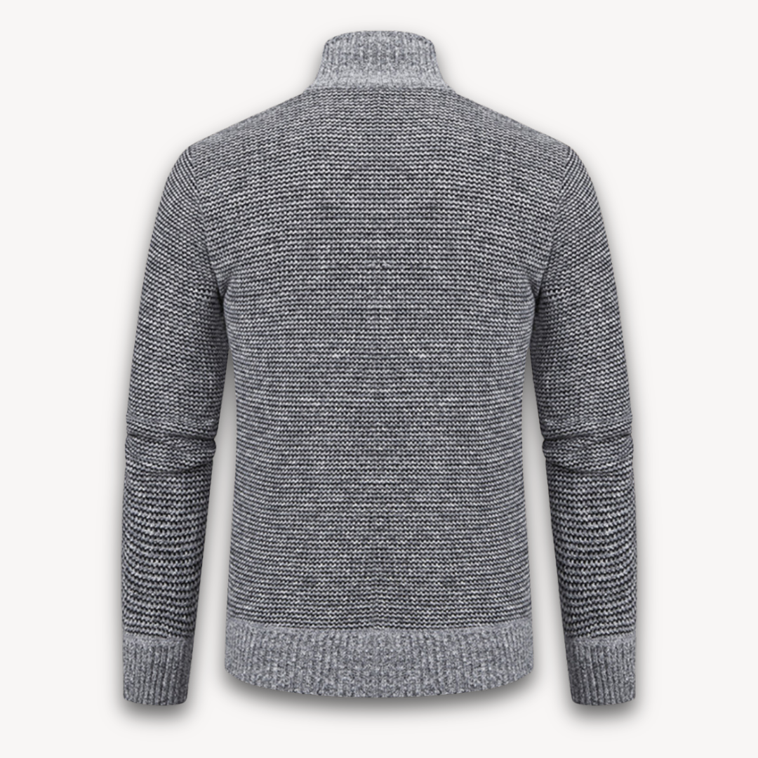 Elarova | Steppjacke für Herren mit Strickärmeln – warme Freizeit-Oberbekleidung