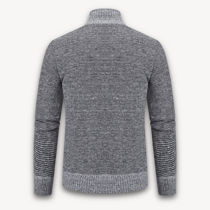 Elarova | Steppjacke für Herren mit Strickärmeln – warme Freizeit-Oberbekleidung