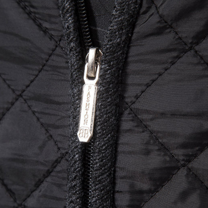 Elarova | Steppjacke für Herren mit Strickärmeln – warme Freizeit-Oberbekleidung