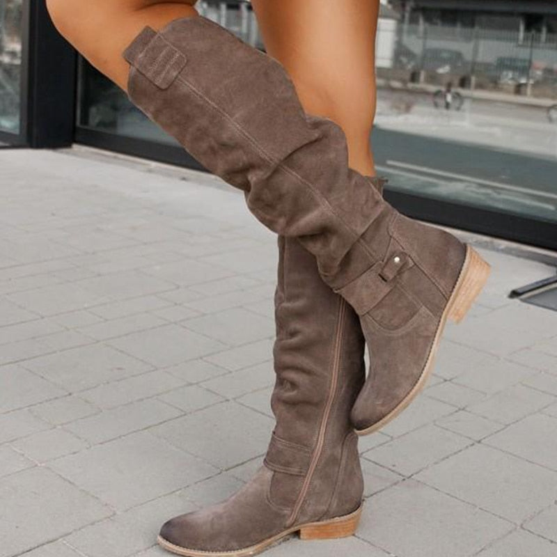 Elarova | Stiefel Warme & Komfortable Lederstiefel für Frauen