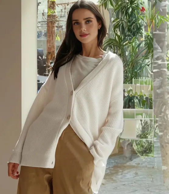 Elarova | Stilvolle KaschmirStrickjacke