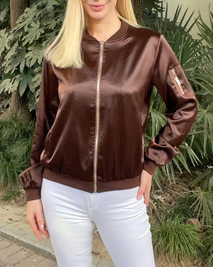 Elarova | Stilvolle Klassische Bomberjacke Mit Taschen - Perfekt Für Jede Gelegenheit
