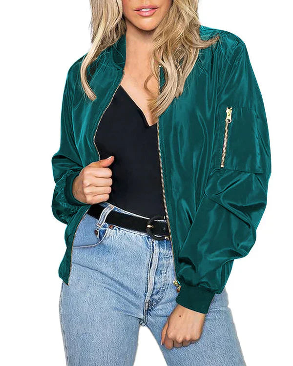 Elarova | Stilvolle Klassische Bomberjacke Mit Taschen - Perfekt Für Jede Gelegenheit