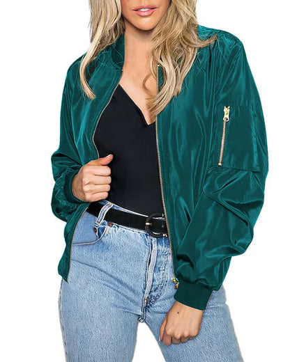Elarova | Stilvolle Klassische Bomberjacke Mit Taschen - Perfekt Für Jede Gelegenheit