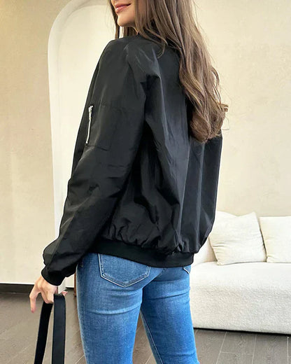 Elarova | Stilvolle Klassische Bomberjacke Mit Taschen - Perfekt Für Jede Gelegenheit